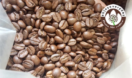 Café Arábica tostado mezclado con Peaberry