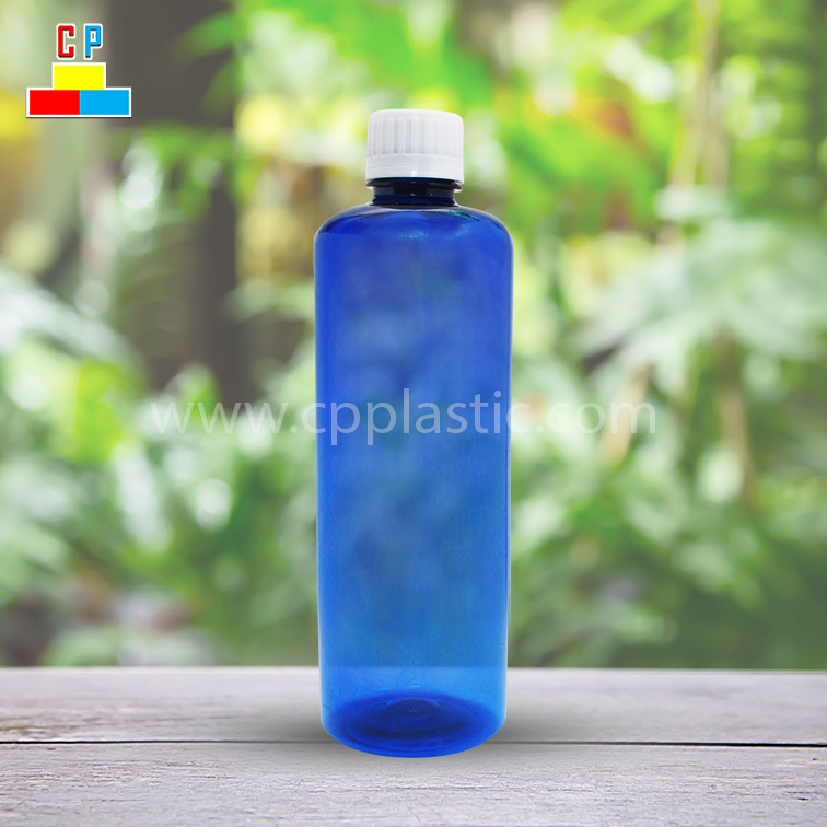 Botella de té con leche PET de boca ancha de 500 ml.