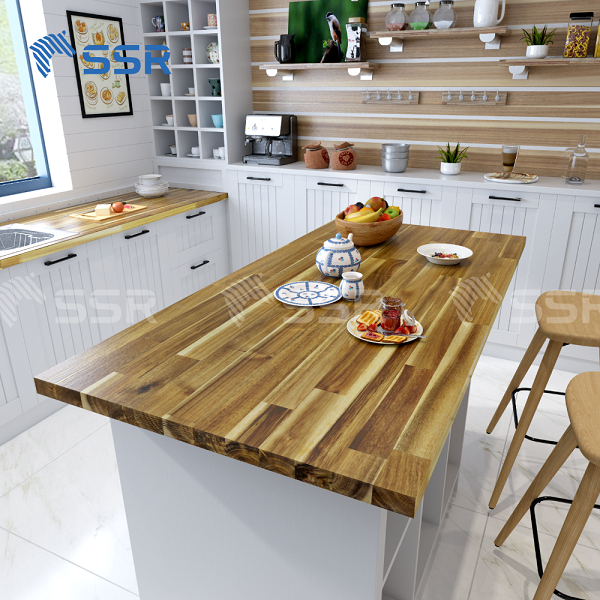 Encimera de madera de acacia