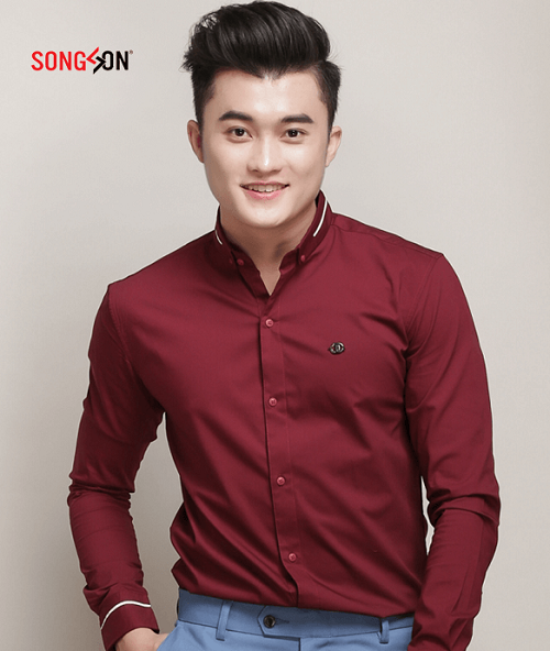 Camisa roja para hombre
