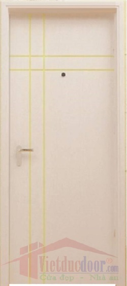 Puerta de madera con chapa de MDF