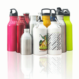 Botella de agua de aluminio