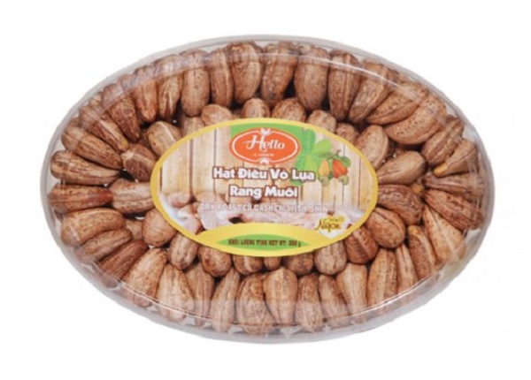 Nueces de anacardo tostadas sin sal con piel 350g.