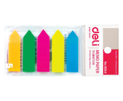 Marcapáginas de 5 colores Deli 9064