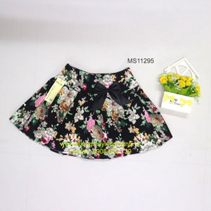Falda floral para niñas