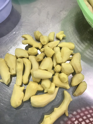Jengibre pelado