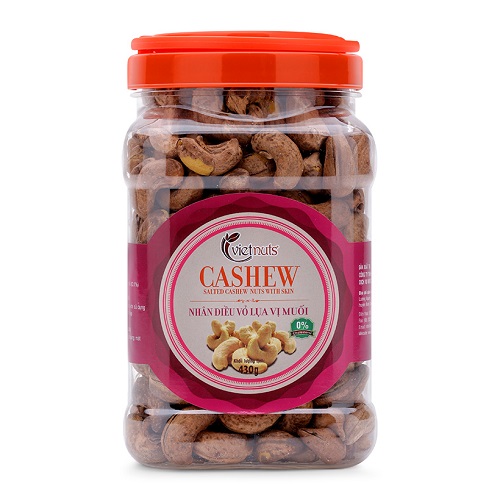 Nueces de anacardo saladas con piel