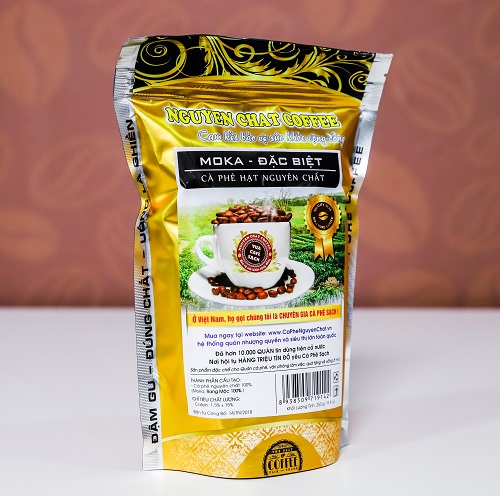 Granos de café Moka puro