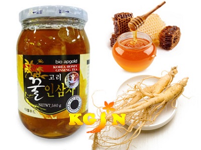 Ginseng coreano fresco con miel