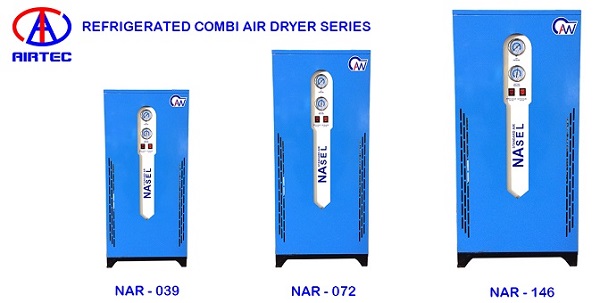Secador de aire combinado refrigerado