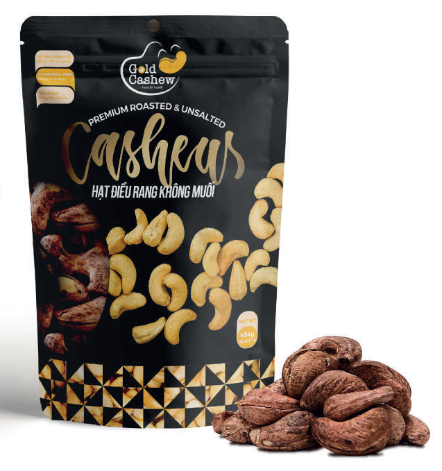Anacardos con cáscara, naturalmente tostados y sin sal