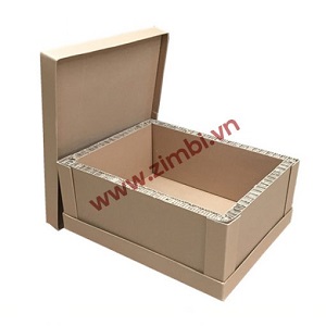 Caja de papel panal de abeja