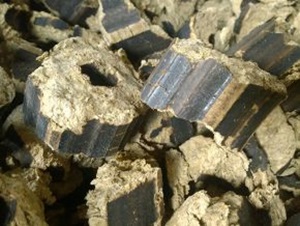 Briquetas de cáscara de arroz roto