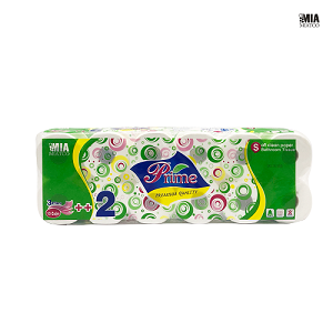 Papel Higiénico Prime - 12 Rollos, 3 Capas, Brillante...