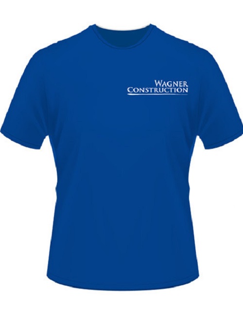 Uniformes de la empresa azules