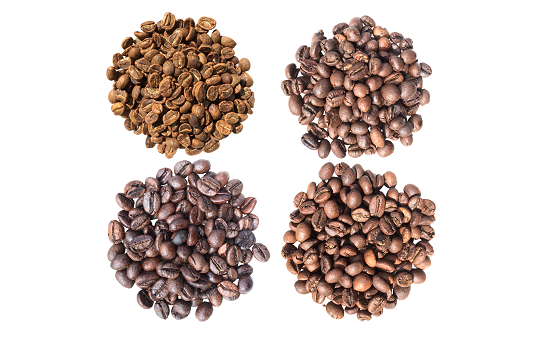 Granos de café tostados