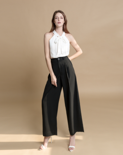 Pantalones de pierna ancha