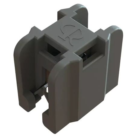 Clip de montaje en borde de brida de cable.