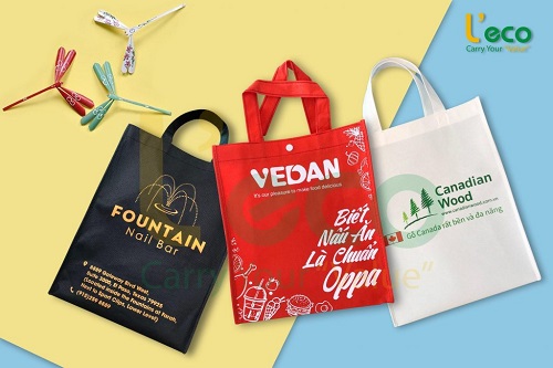 Bolsa de tela no tejida