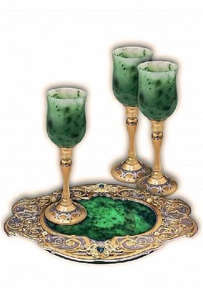 Vaso de vino de jade