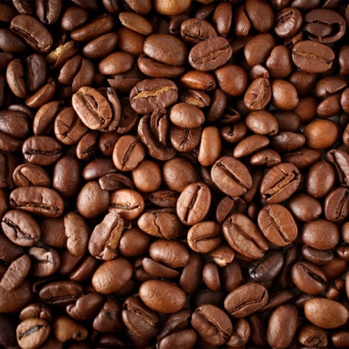 Granos de café Robusta caliente