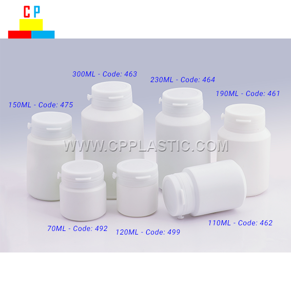 Botella de plástico de 65 ml - 300 ml.