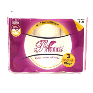 Papel Higiénico Prime - 6 Rollos, 3 Capas, Sin ...