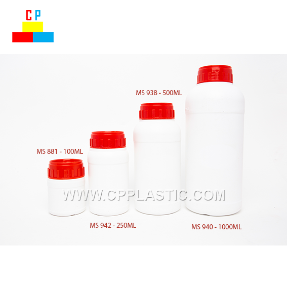 Botella de plástico de 100 ml - 1,000 ml.
