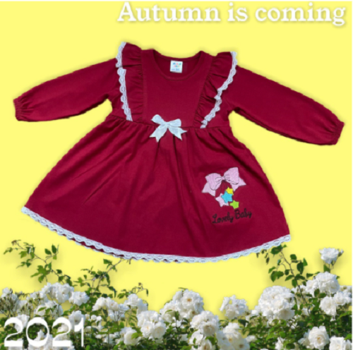 TTG36936 Vestido de niña de otoño