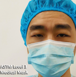 Mascarilla médica de nivel 3 ASTM