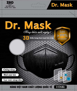 Paquete 3DS3 de 3 mascarillas.