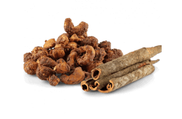 Nueces de anacardo tostadas con sabor a canela