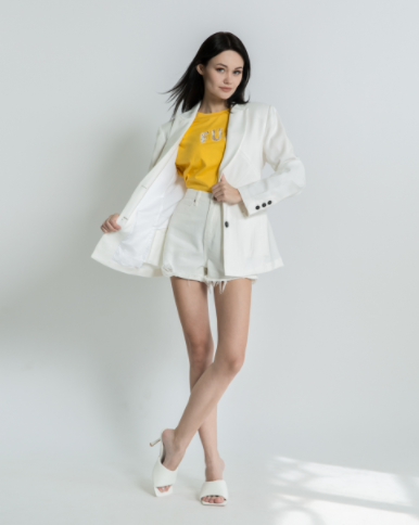 Blazer de manga larga