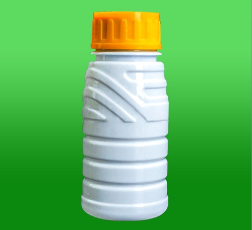 Botella de plástico PET redonda acanalada de 250 ml.