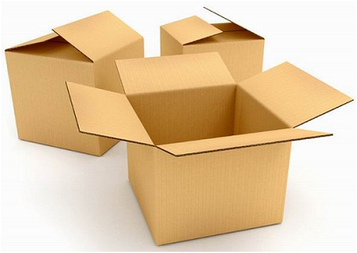 Caja de cartón corrugado (tapas largas)