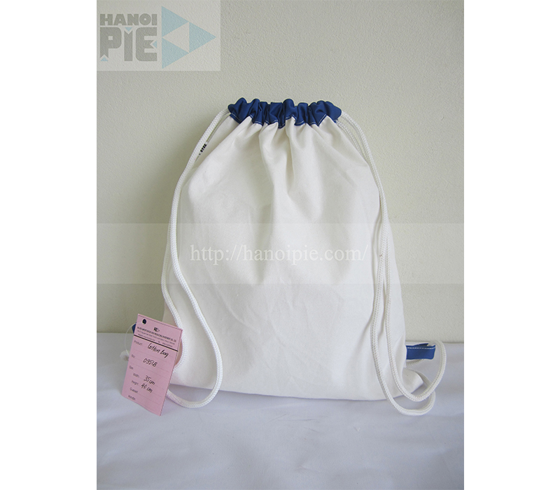 Bolsa de algodón con cordón para adolescentes