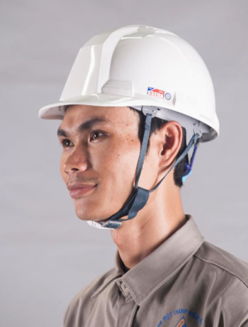 Casco de seguridad de plástico