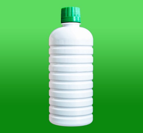 Botella de plástico PET acanalada de 500 ml con tapa de 28 mm.