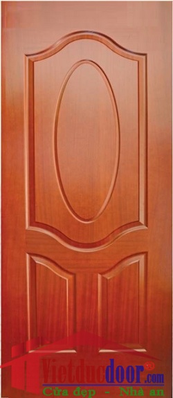 Puerta de madera con chapa de HDF