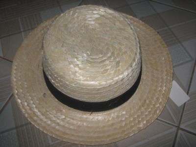 Sombrero de paja canotier