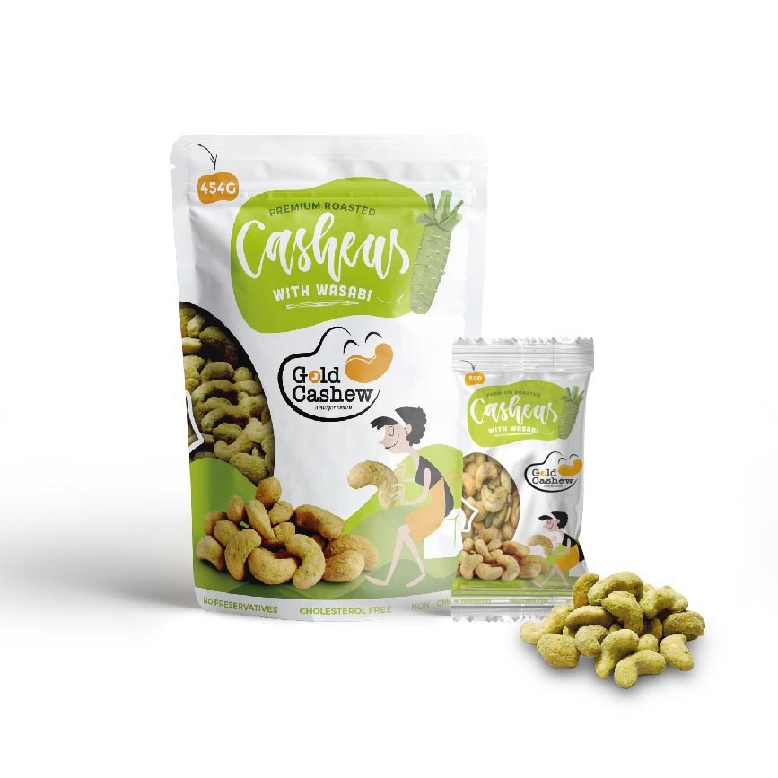Anacardos tostados premium con wasabi