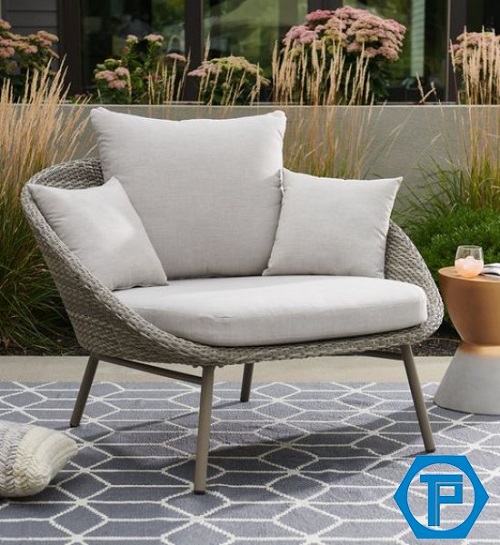 TP0105 Silla de café de ratán sintético