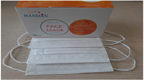Mascarilla de 3 capas para sala limpia