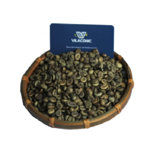 Granos de café Robusta sin lavar