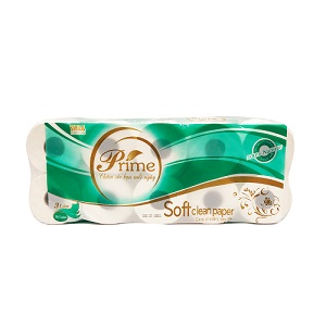 Papel Higiénico Prime - 10 Rollos, 3 Capas, Con Núcleo