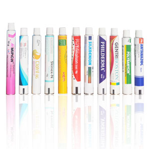 Tubo farmacéutico de aluminio de 16 mm.