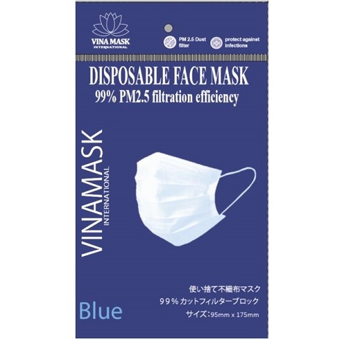 Mascarilla médica azul de 3 capas