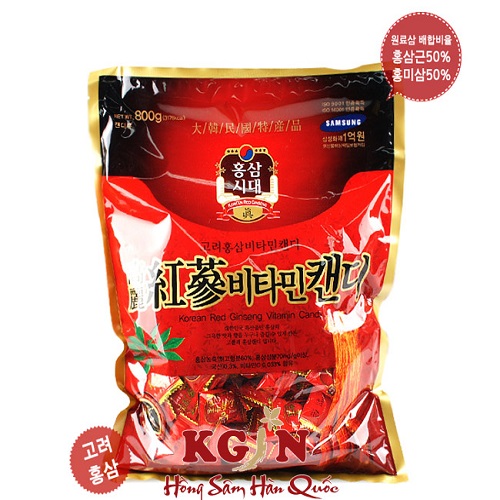 Caramelo de ginseng rojo sin azúcar.