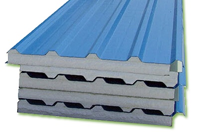 Hoja corrugada de 5 ondas aislante térmica y acústica.