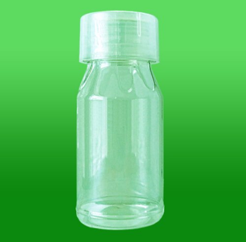 Botella de plástico PET transparente de 250 ml.